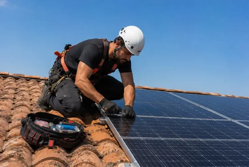 Maintenance et monitoring de panneaux solaires à Gâvres