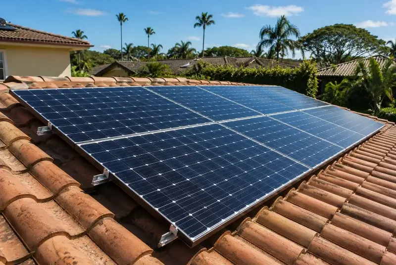 Installation de panneaux solaires à Gâvres